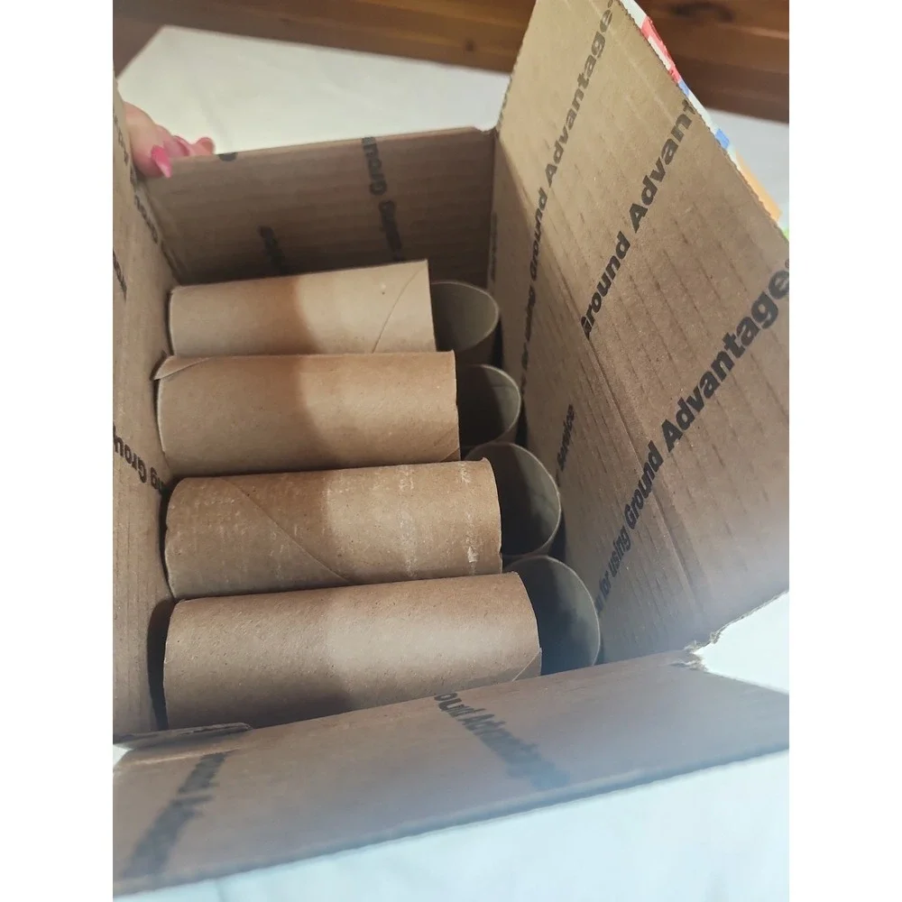 40 Empty Toilet Paper Rolls Tube Cardboard Art Supplies School Crafts Quick Ship